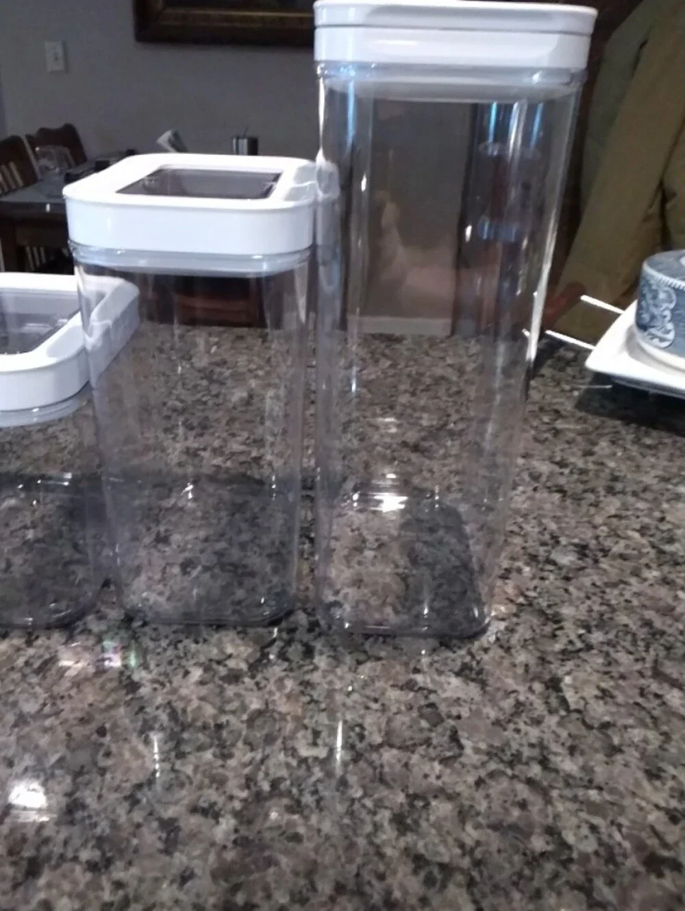 Member's Mark Airtight Clear Food Storage Canister Set with White Lids 12 Piece